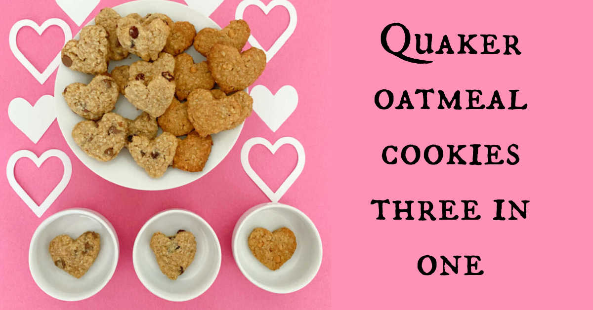 Quaker Oatmeal Cookies Three in One Easy Recipe